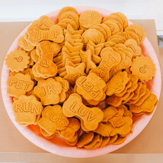 Blueberry peanut butter pumpkin battle buddy biscuits